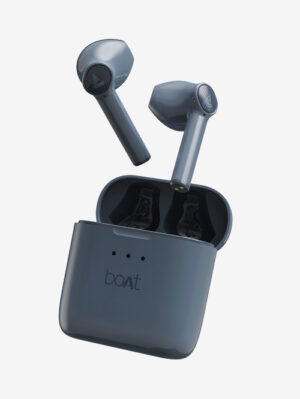 boAt Airdopes 138 T TWS Earbuds with Sleek Design, IWP, Type C Port (Midnight Blue)