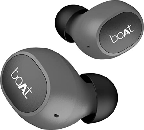 boAt Airdopes 171 in Ear Bluetooth True Wireless Earbuds with Upto 13 Hours Battery, IPX4, Bluetooth v5.0, Dual Tone Finish with Mic (Active Black)