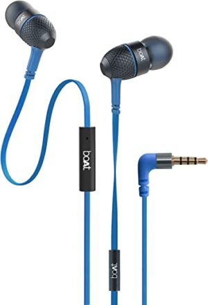 boAt Bassheads 225 in Ear Wired Earphones with Mic(Blue)